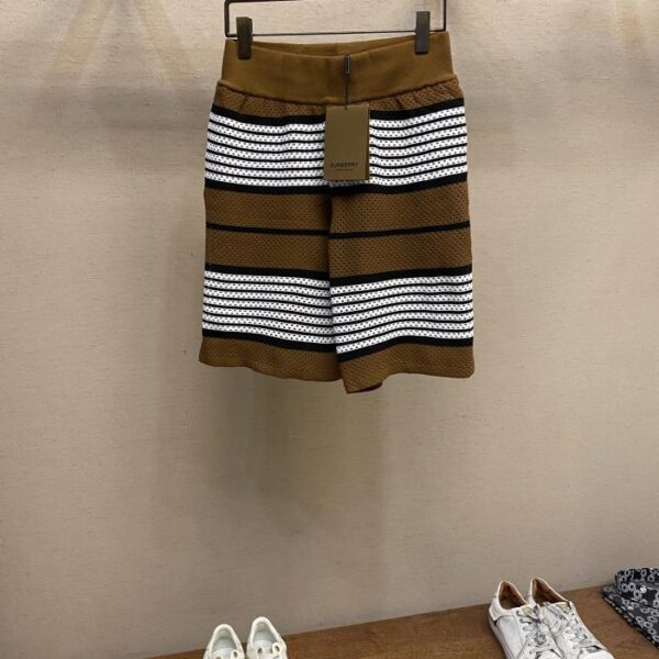 designer,replica,clothing,fake,1:1,lv,luxury,high quality Burberry 23SS striped mesh shorts