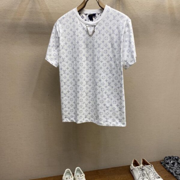 designer,replica,clothing,fake,1:1,lv,luxury,high quality Louis Vuitton printed T-shirt