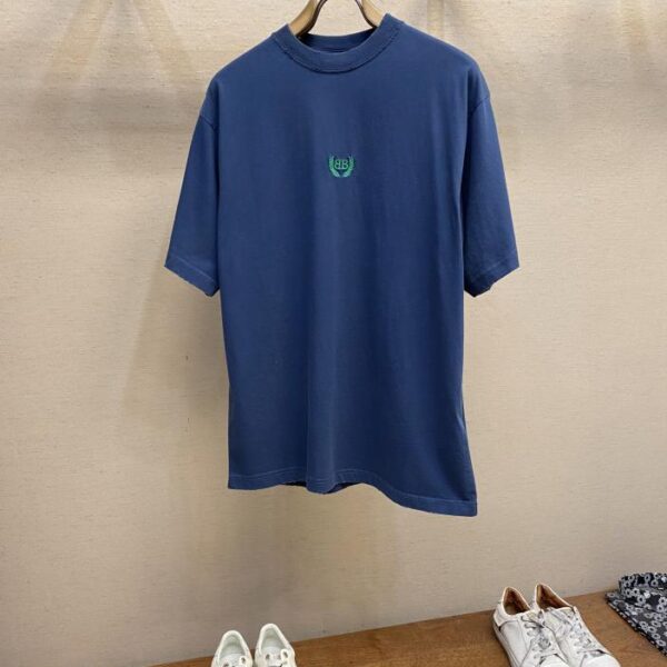 designer,replica,clothing,fake,1:1,lv,luxury,high quality Balenciaga BA wheat ear embroidered round neck short sleeves