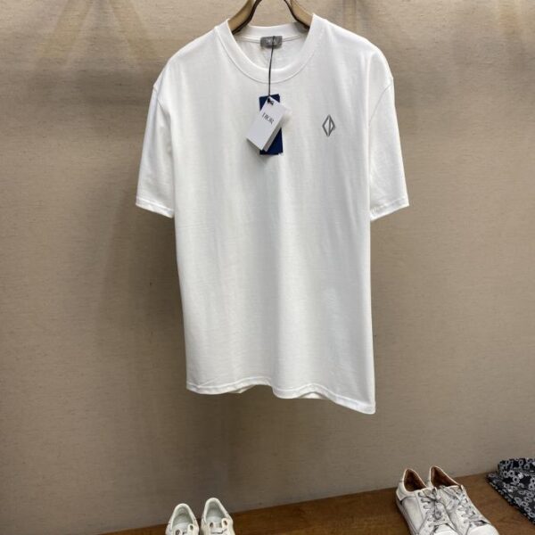 designer,replica,clothing,fake,1:1,lv,luxury,high quality Dior Dior micro-embroidered logo T-shirt