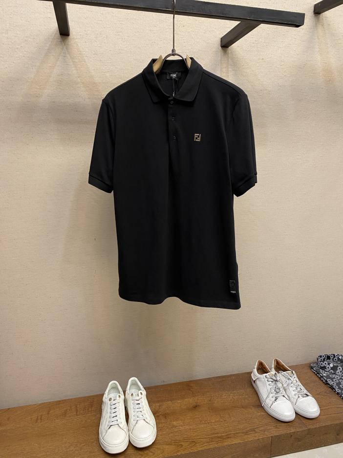 designer,replica,clothing,fake,1:1,lv,luxury,high quality Fendi double F hardware logo lapel polo shirt designer,replica,clothing,fake,1:1,lv,luxury,high quality Fendi double F hardware logo lapel polo shirt