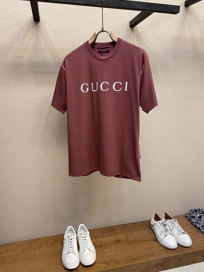 designer,replica,clothing,fake,1:1,lv,luxury,high quality Gucci GU white edge spray color round neck short sleeves designer,replica,clothing,fake,1:1,lv,luxury,high quality Gucci GU white edge spray color round neck short sleeves