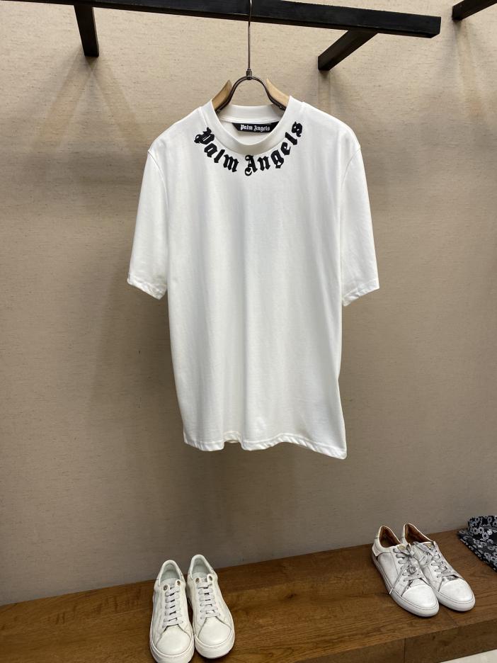 designer,replica,clothing,fake,1:1,lv,luxury,high quality Palm Angels collar print T-shirt designer,replica,clothing,fake,1:1,lv,luxury,high quality Palm Angels collar print T-shirt