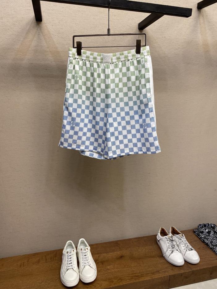 designer,replica,clothing,fake,1:1,lv,luxury,high quality (Shorts) Louis Vuitton mulberry silk shorts Marque L.Vuitton Déposée logo integrated into Damier pattern designer,replica,clothing,fake,1:1,lv,luxury,high quality (Shorts) Louis Vuitton mulberry silk shorts Marque L.Vuitton Déposée logo integrated into Damier pattern