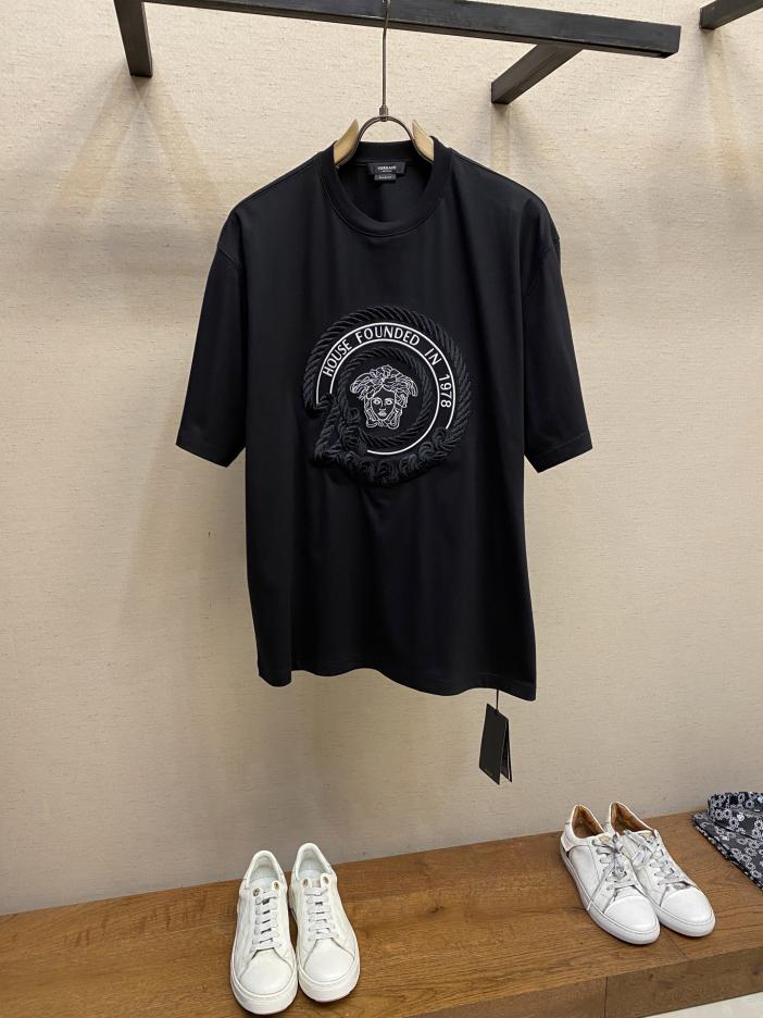 designer,replica,clothing,fake,1:1,lv,luxury,high quality Versace New Versace Heavy Industry Thousand Needles Exquisite Embroidery Loose Round Neck Short Sleeves designer,replica,clothing,fake,1:1,lv,luxury,high quality Versace New Versace Heavy Industry Thousand Needles Exquisite Embroidery Loose Round Neck Short Sleeves