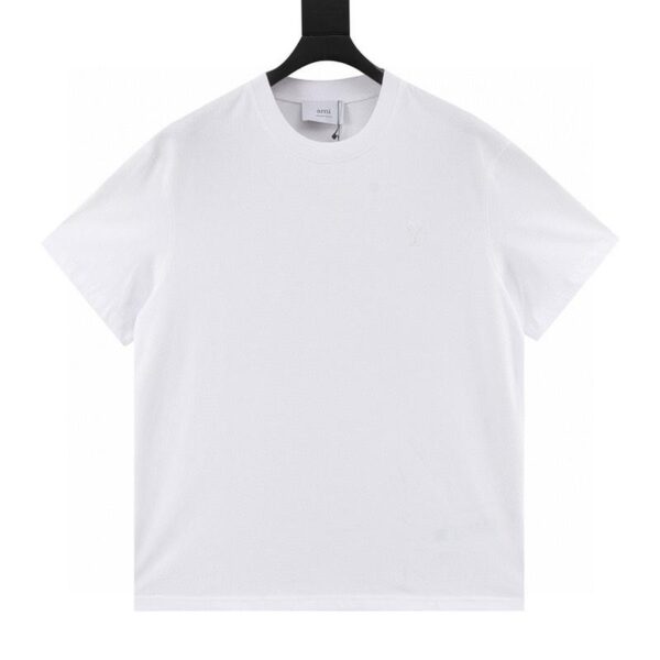 designer,replica,clothing,fake,1:1,lv,luxury,high quality Ami Paris love embossed short-sleeved T-shirt (97CF)
