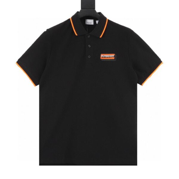designer,replica,clothing,fake,1:1,lv,luxury,high quality Burberry embroidered badge short-sleeved polo shirt (4754)