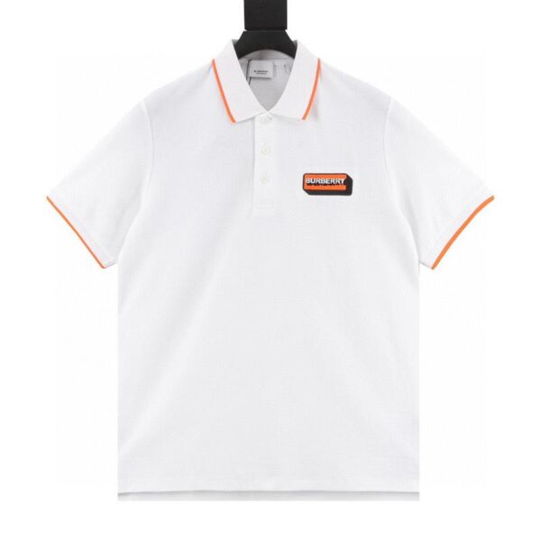 designer,replica,clothing,fake,1:1,lv,luxury,high quality Burberry embroidered badge short-sleeved polo shirt (5B64)