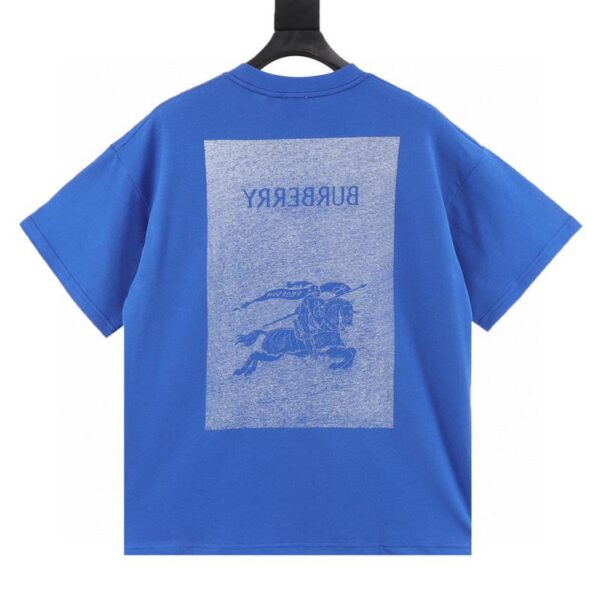 designer,replica,clothing,fake,1:1,lv,luxury,high quality Burberry back war horse digital printing short-sleeved T-shirt (3313)