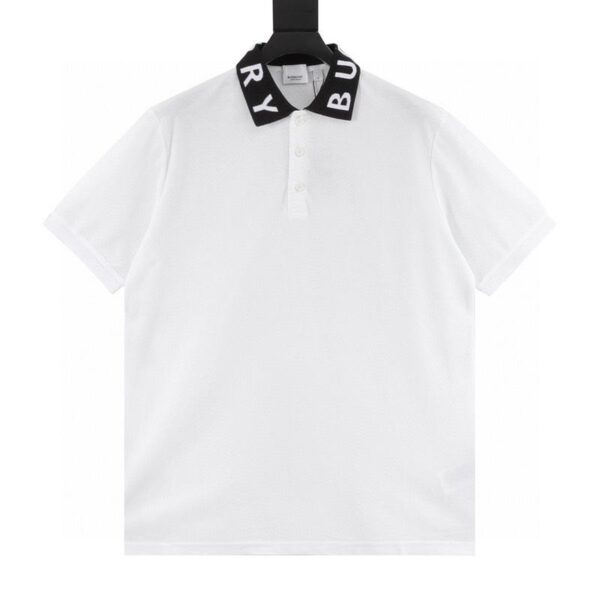 designer,replica,clothing,fake,1:1,lv,luxury,high quality Burberry letter collar short-sleeved Polo shirt (6FAA)