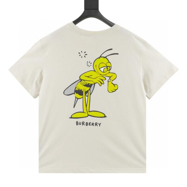 designer,replica,clothing,fake,1:1,lv,luxury,high quality Burberry Little Bee flocked short-sleeved T-shirt (1E98)