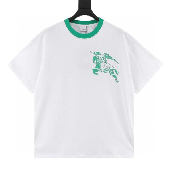 designer,replica,clothing,fake,1:1,lv,luxury,high quality Burberry contrast collar war horse print short sleeves (93CA)