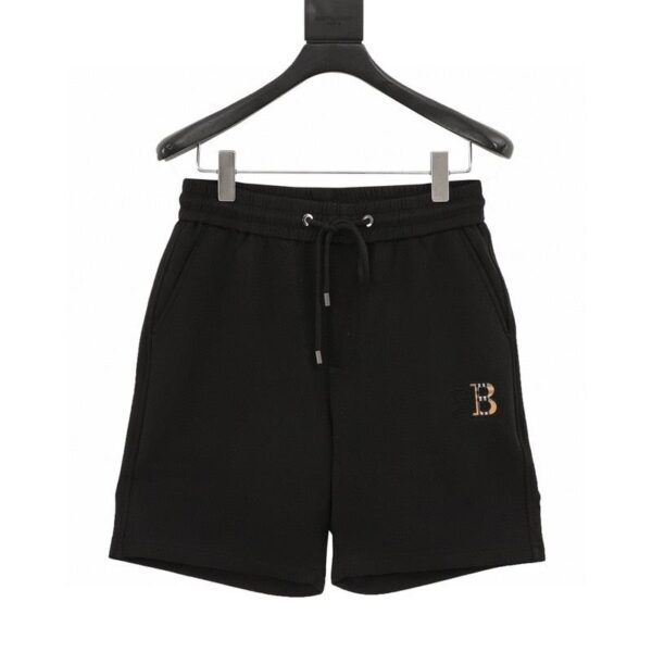 designer,replica,clothing,fake,1:1,lv,luxury,high quality Burberry plaid B embroidered shorts (1827)