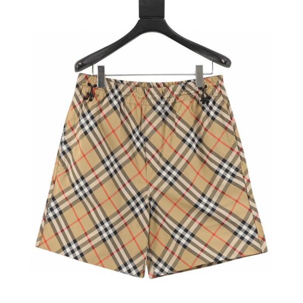 designer,replica,clothing,fake,1:1,lv,luxury,high quality Burberry classic diagonal casual beach shorts (18B4)