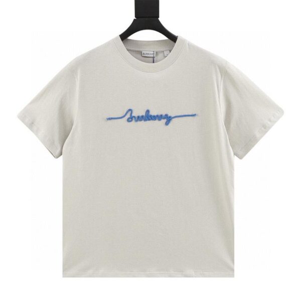 designer,replica,clothing,fake,1:1,lv,luxury,high quality Burberry braided hemp rope letter logo round neck short sleeves (4110)