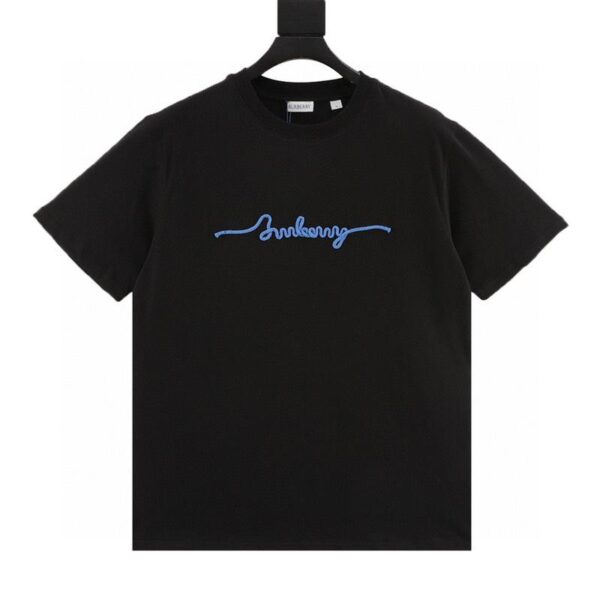 designer,replica,clothing,fake,1:1,lv,luxury,high quality Burberry braided hemp rope letter logo round neck short sleeves (8AB9)