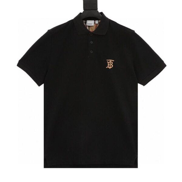 designer,replica,clothing,fake,1:1,lv,luxury,high quality Burberry chest TB embroidered short-sleeved POLO shirt (A2C3)