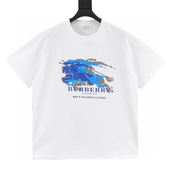 designer,replica,clothing,fake,1:1,lv,luxury,high quality Burberry Overlapping War Horse Print Short Sleeves (87CB)