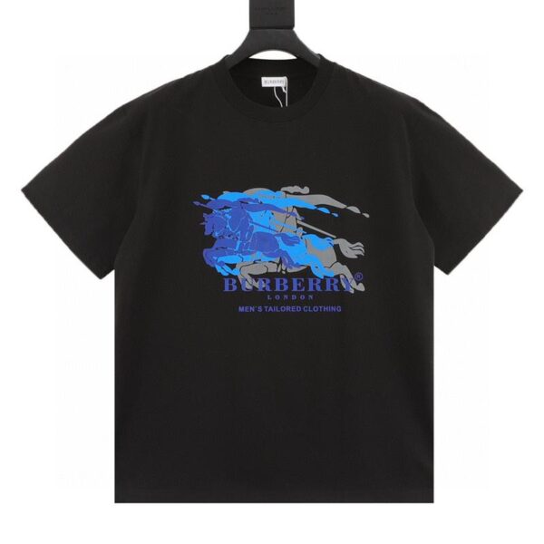 designer,replica,clothing,fake,1:1,lv,luxury,high quality Burberry overlapping war horse print short sleeves (9B98)