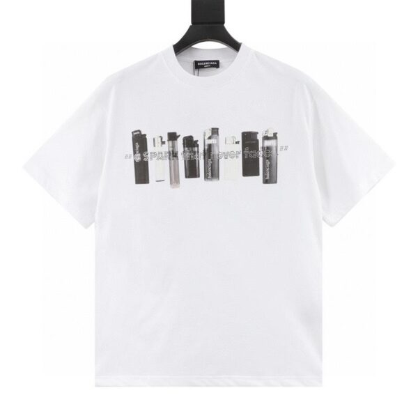 designer,replica,clothing,fake,1:1,lv,luxury,high quality Balenciaga printed hot diamond T-shirt (BF24)