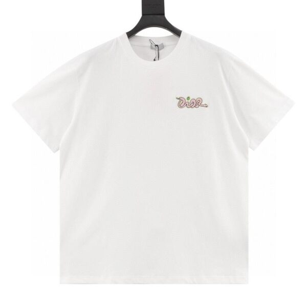 designer,replica,clothing,fake,1:1,lv,luxury,high quality Dior X KAWS Year of the Snake small label short-sleeved T-shirt (1684)