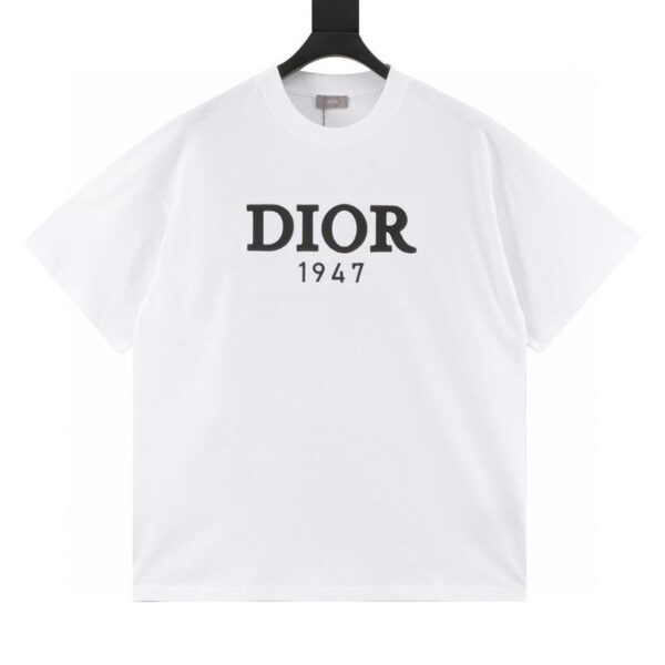 designer,replica,clothing,fake,1:1,lv,luxury,high quality Dior embroidered logo letter short sleeves (827D)