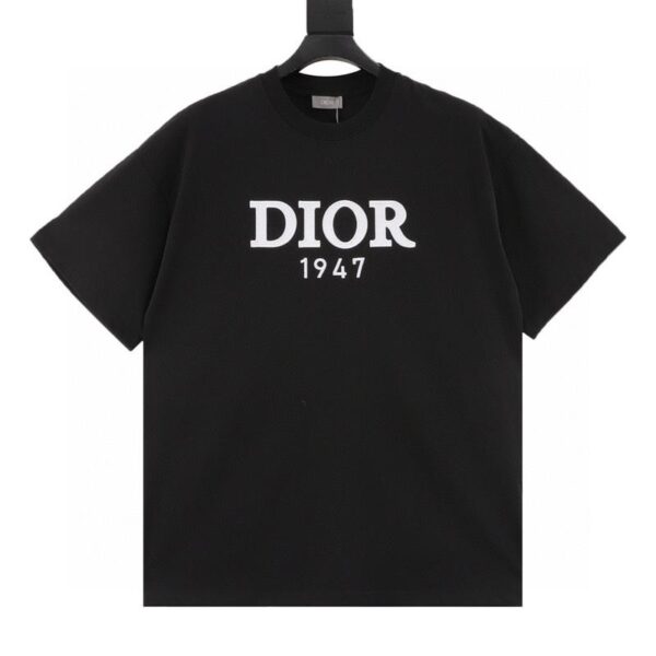 designer,replica,clothing,fake,1:1,lv,luxury,high quality Dior embroidered logo letter short sleeves (FADD)