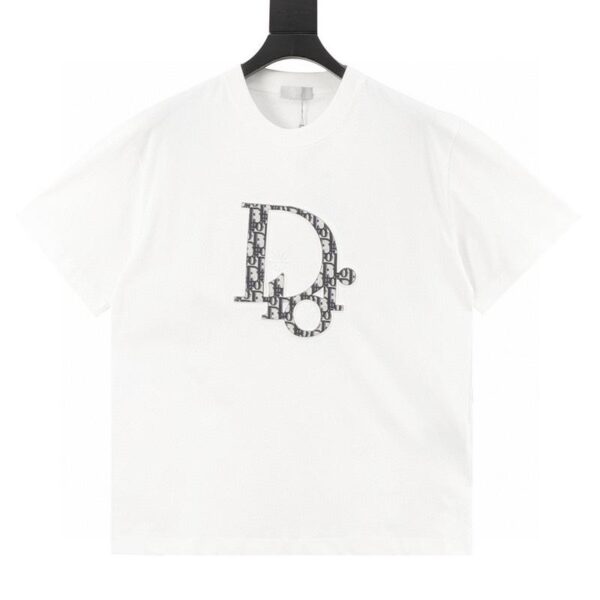 designer,replica,clothing,fake,1:1,lv,luxury,high quality Dior classic yarn-dyed three-dimensional embossed short-sleeve (5F1D)