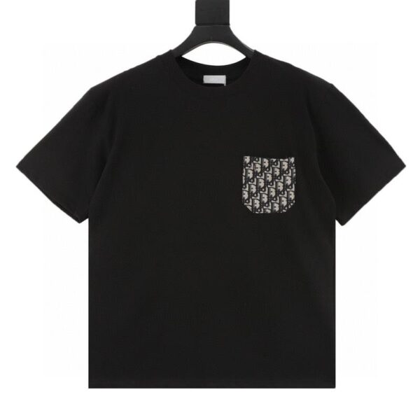 designer,replica,clothing,fake,1:1,lv,luxury,high quality Dior presbyopia jacquard pocket short sleeves (7E84)