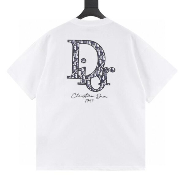 designer,replica,clothing,fake,1:1,lv,luxury,high quality Dior patched presbyopic letter embroidered short-sleeved T-shirt (9722)