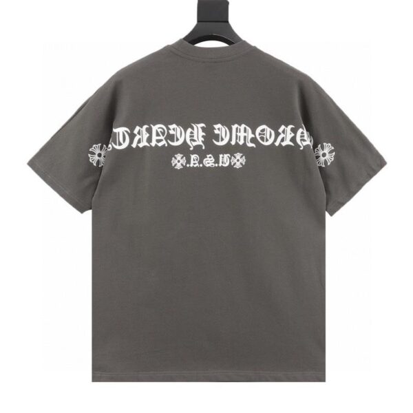 designer,replica,clothing,fake,1:1,lv,luxury,high quality Chrome Hearts Sanskrit letter printed short-sleeved T-shirt (974A)