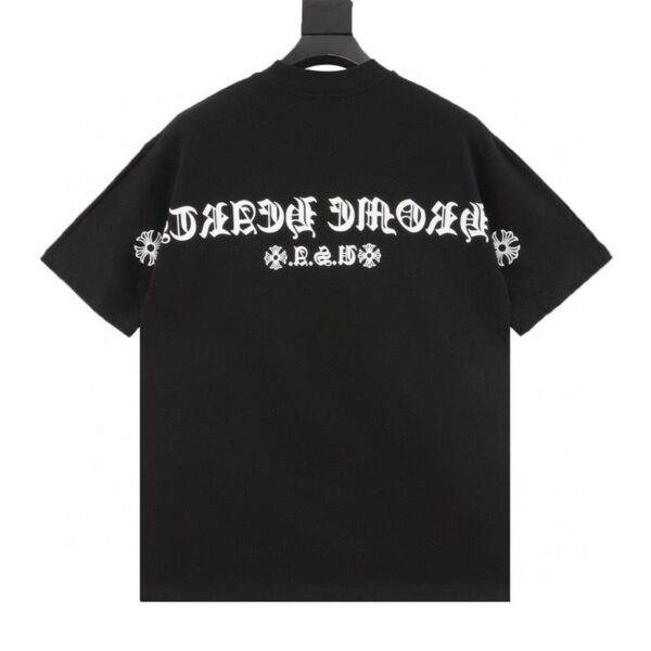 designer,replica,clothing,fake,1:1,lv,luxury,high quality Chrome Hearts Sanskrit letter printed short-sleeved T-shirt (B7B3)