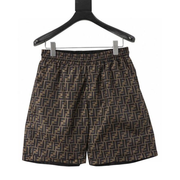 designer,replica,clothing,fake,1:1,lv,luxury,high quality FENDI presbyopic all-over printed woven shorts (7394)