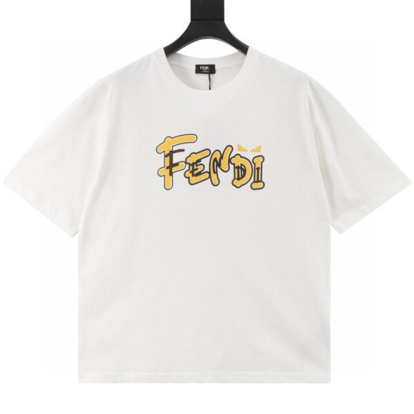 designer,replica,clothing,fake,1:1,lv,luxury,high quality FENDI’s latest spring and summer round neck fashionable short-sleeved T-shirt (9F10)