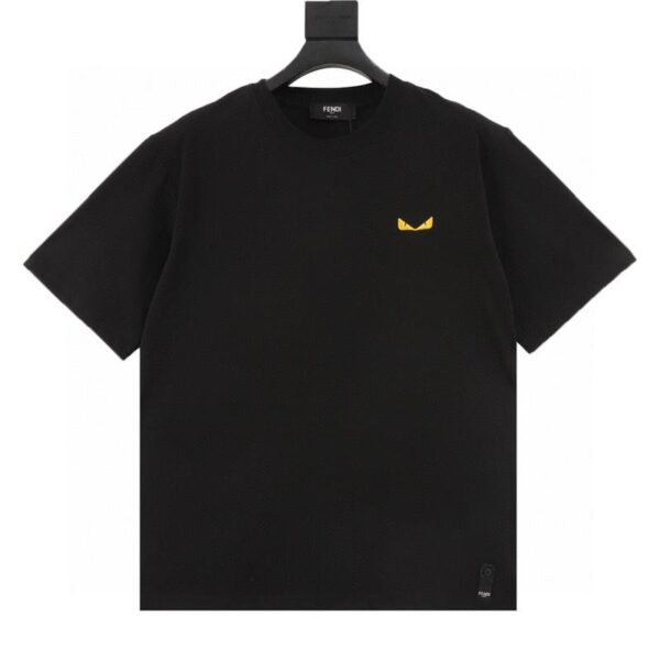 designer,replica,clothing,fake,1:1,lv,luxury,high quality Fendi little monster eyes embroidered short-sleeved T-shirt (EDCE)