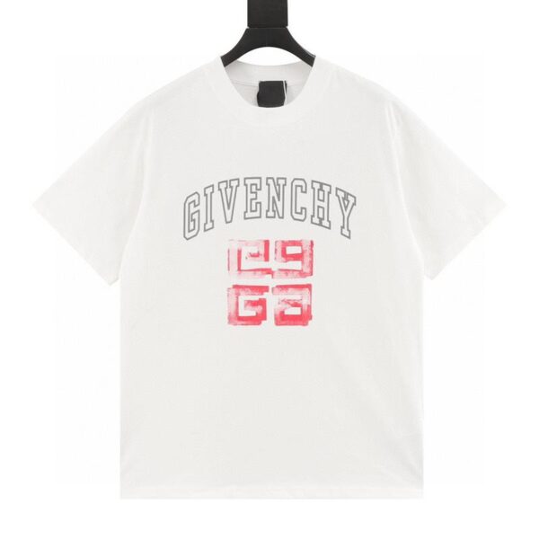 designer,replica,clothing,fake,1:1,lv,luxury,high quality Givenchy graffiti 4G printed short-sleeved T-shirt (025A)
