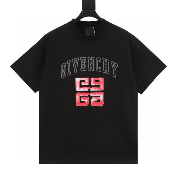 designer,replica,clothing,fake,1:1,lv,luxury,high quality Givenchy graffiti 4G printed short-sleeved T-shirt (1897)
