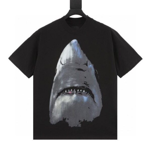 designer,replica,clothing,fake,1:1,lv,luxury,high quality Givenchy classic shark print short-sleeved T-shirt (AE28)