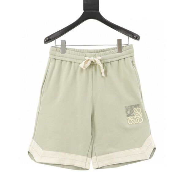 designer,replica,clothing,fake,1:1,lv,luxury,high quality Loewe color block braided webbing embroidered shorts (6422)