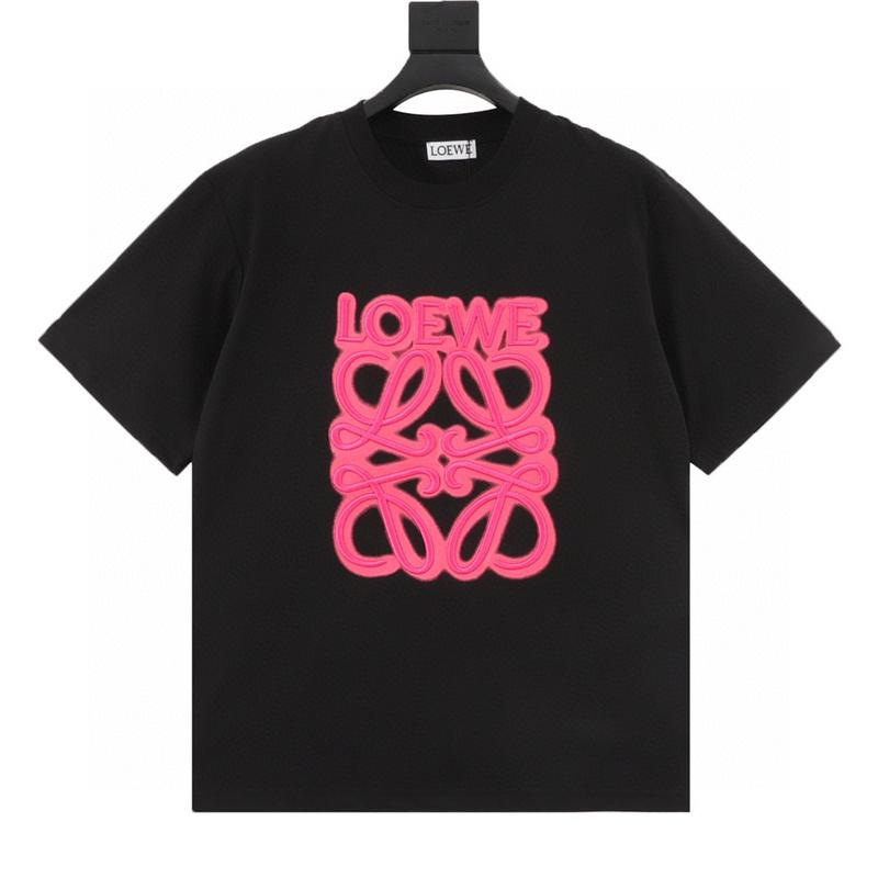 designer,replica,clothing,fake,1:1,lv,luxury,high quality Loewe neon embroidered fluorescent pink short sleeves (C459) designer,replica,clothing,fake,1:1,lv,luxury,high quality Loewe neon embroidered fluorescent pink short sleeves (C459)