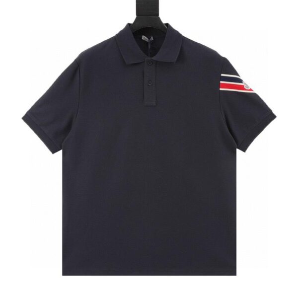 designer,replica,clothing,fake,1:1,lv,luxury,high quality MONCLER Sleeve Web Short Sleeve POLO Shirt (6BF9)