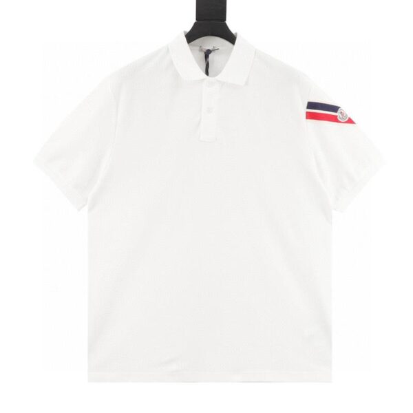 designer,replica,clothing,fake,1:1,lv,luxury,high quality MONCLER Sleeve Web Short Sleeve POLO Shirt (6D2D)