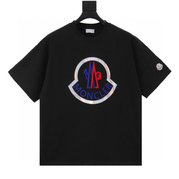 designer,replica,clothing,fake,1:1,lv,luxury,high quality Moncler flocked logo laser printed short sleeves (3837)