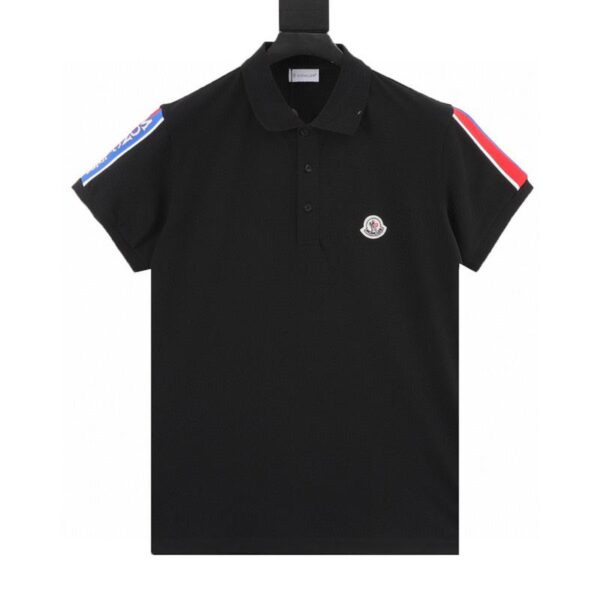 designer,replica,clothing,fake,1:1,lv,luxury,high quality Moncler Shoulder Web Polo Short Sleeve (DD81)
