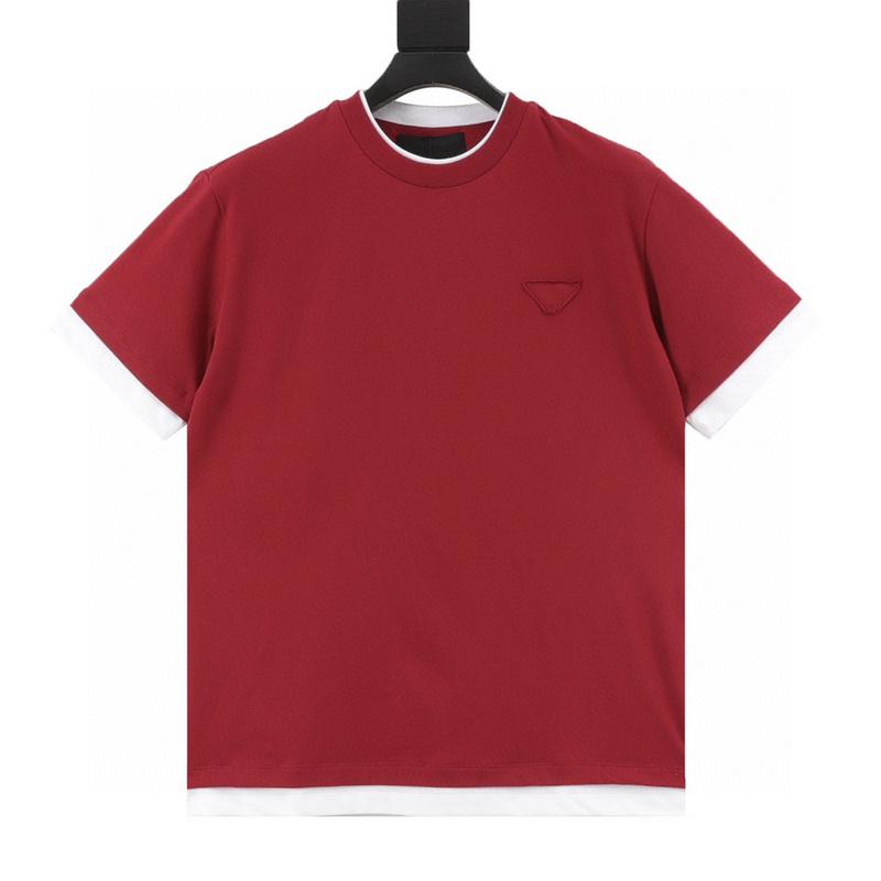 designer,replica,clothing,fake,1:1,lv,luxury,high quality Prada double layer contrasting color T-shirt this T-shirt (1F2C) designer,replica,clothing,fake,1:1,lv,luxury,high quality Prada double layer contrasting color T-shirt this T-shirt (1F2C)