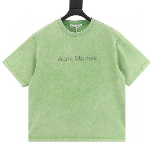 designer,replica,clothing,fake,1:1,lv,luxury,high quality Acne Studios bead letter short-sleeved T-shirt (7CB7)