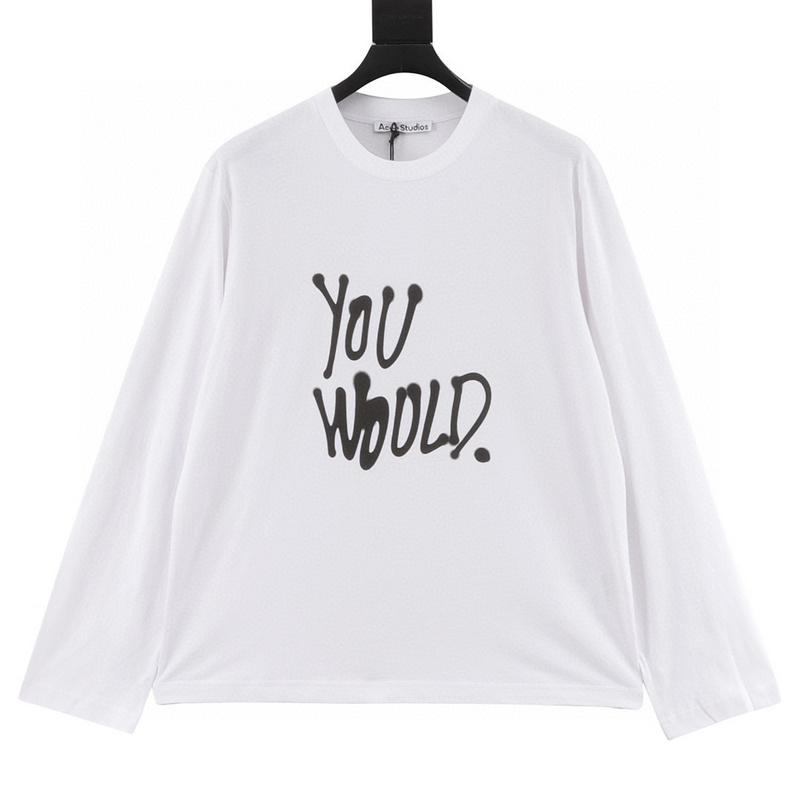 designer,replica,clothing,fake,1:1,lv,luxury,high quality Acne Studios spring and summer new product inkjet letter printing long-sleeved T-shirt (619B) designer,replica,clothing,fake,1:1,lv,luxury,high quality Acne Studios spring and summer new product inkjet letter printing long-sleeved T-shirt (619B)