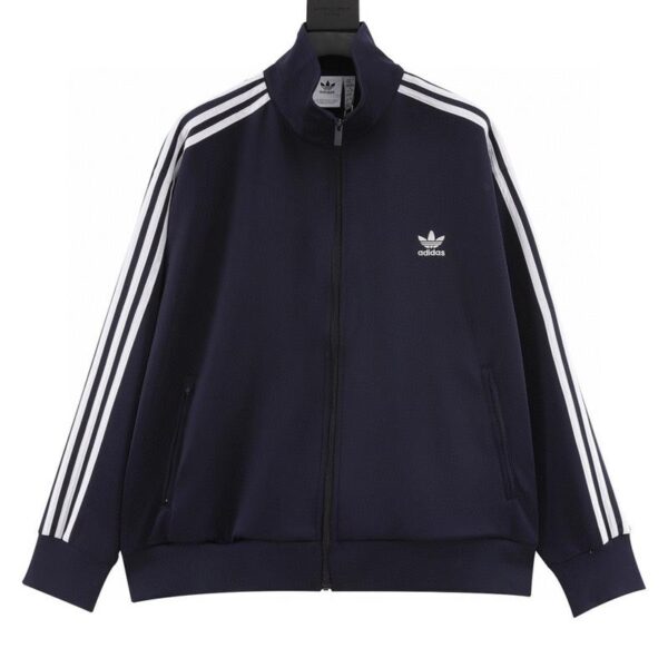 designer,replica,clothing,fake,1:1,lv,luxury,high quality Adidas Original adicolor three-stripes color-matching celebrity style three-stripes double-open zipper embroidered jacket (6080)