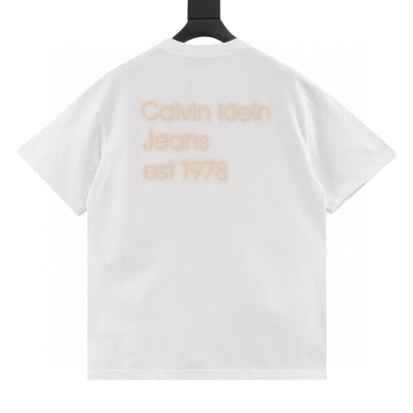 designer,replica,clothing,fake,1:1,lv,luxury,high quality Calvin Klein CK small embroidery printed short sleeves on the back (7223)