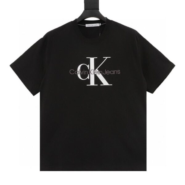 designer,replica,clothing,fake,1:1,lv,luxury,high quality Calvin Klein CK embroidered and printed logo short-sleeved T-shirt (D315)